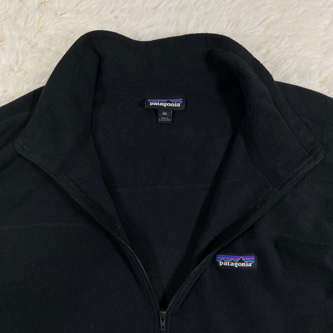 パタゴニア 26176 マイクロD ハーフジップフリース 3XL ブラック 黒