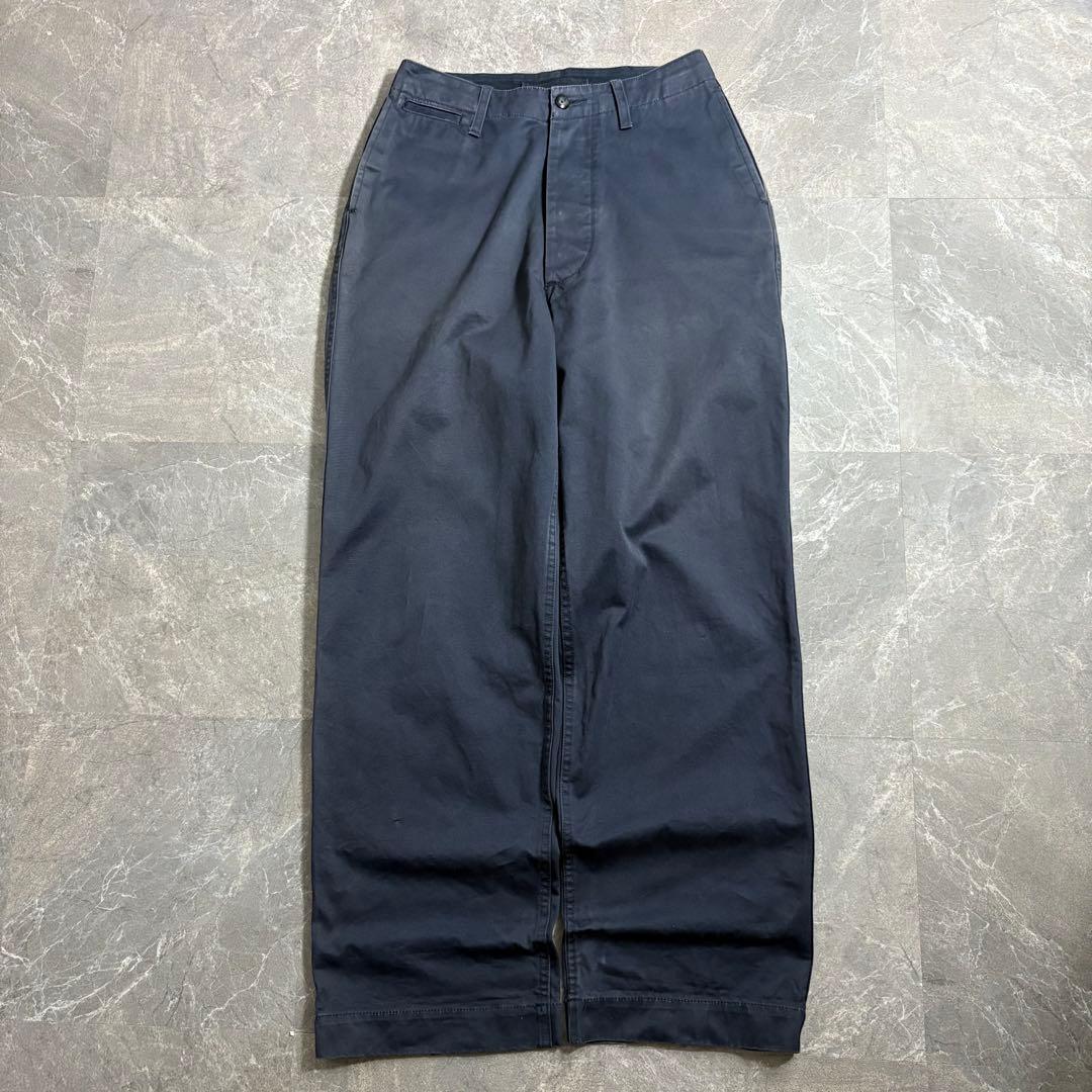 パンツ Nigel Cabourn wide cotton chino pants