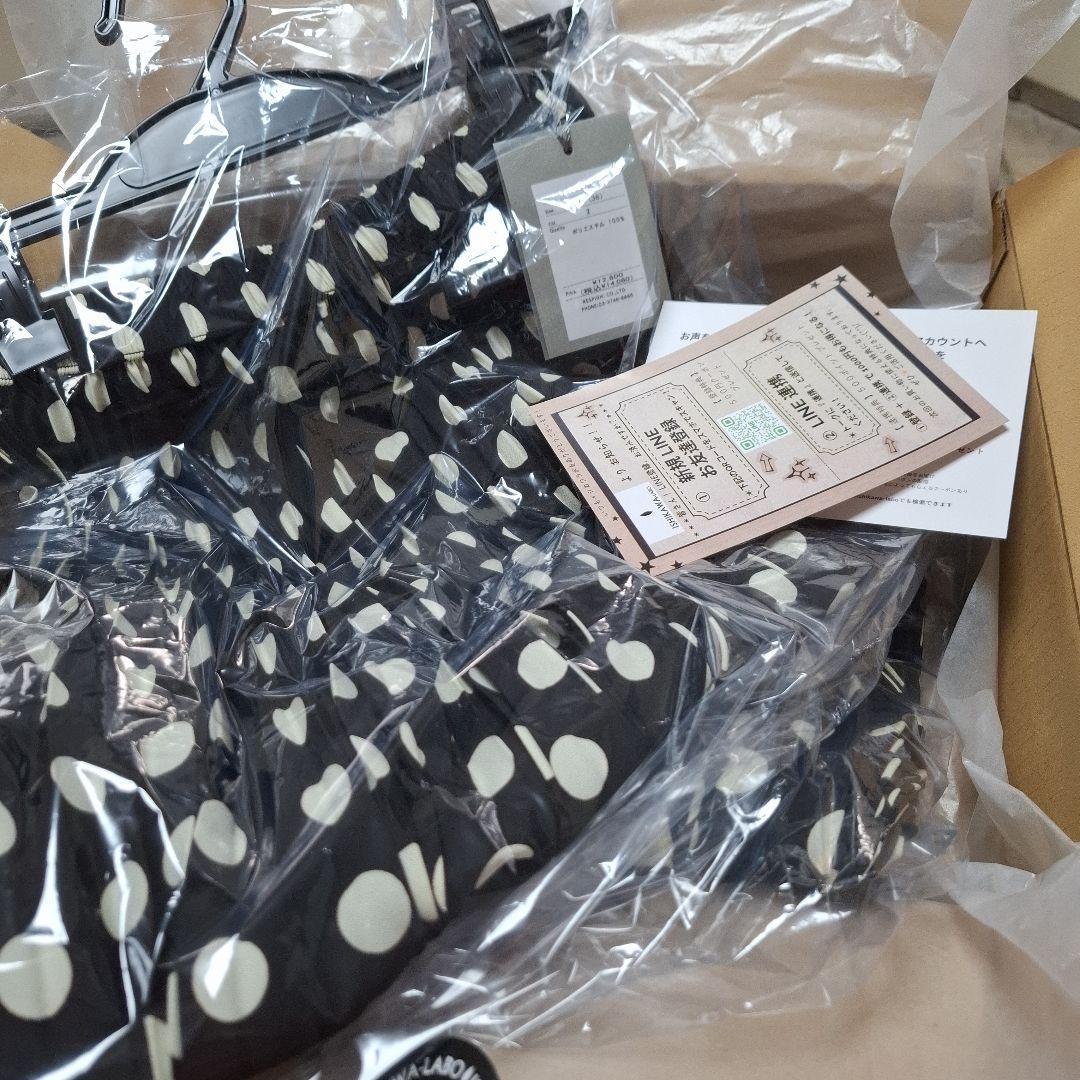 イシカワ　ラボ　ISHIKAWA LABO　ドット　プリーツ　ガウチョ　パンツ