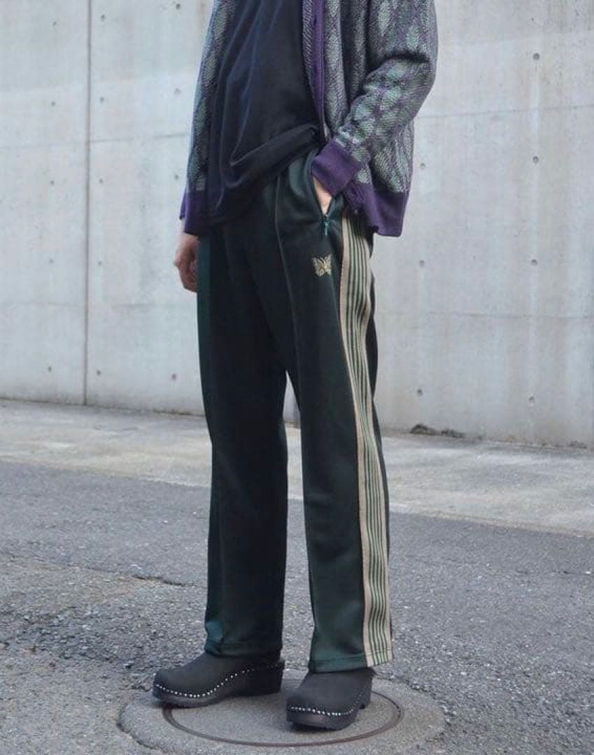 【needles】トラックパンツ ストレート グリーン