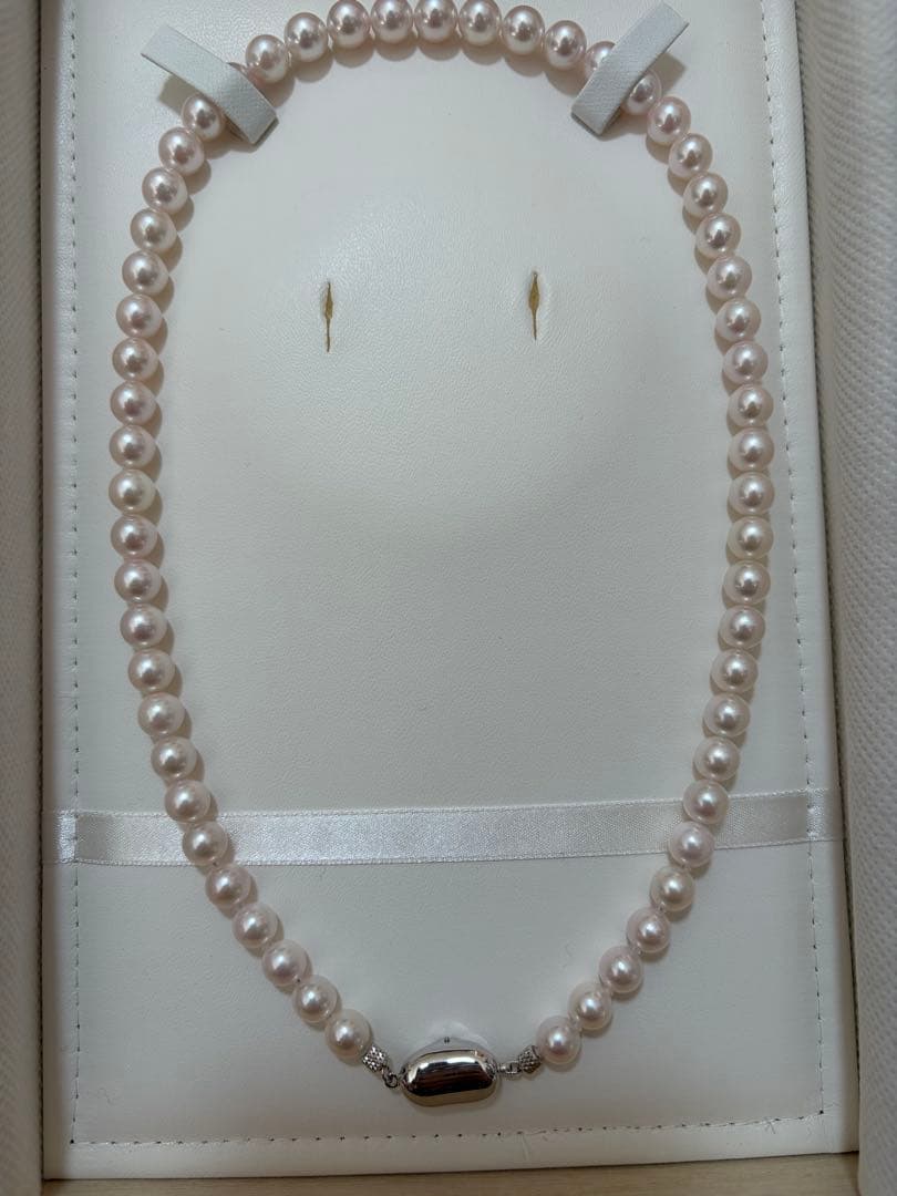 ホワイトパールネックレス 真珠鑑別書付き