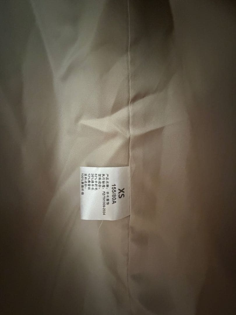 rnyroom テディ　ベアコート　ファーコート　ライトベージュ　XS