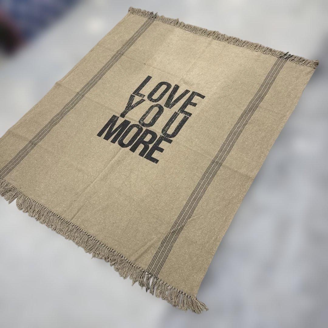 愛　ブランケット　マルチカバー　ソファーカバー　ヴィンテージラグ　155x130