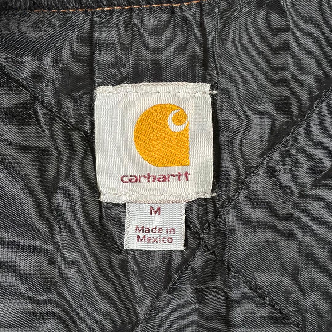 【美品】Carhartt カーハート ダックベスト キルティング キャメル M