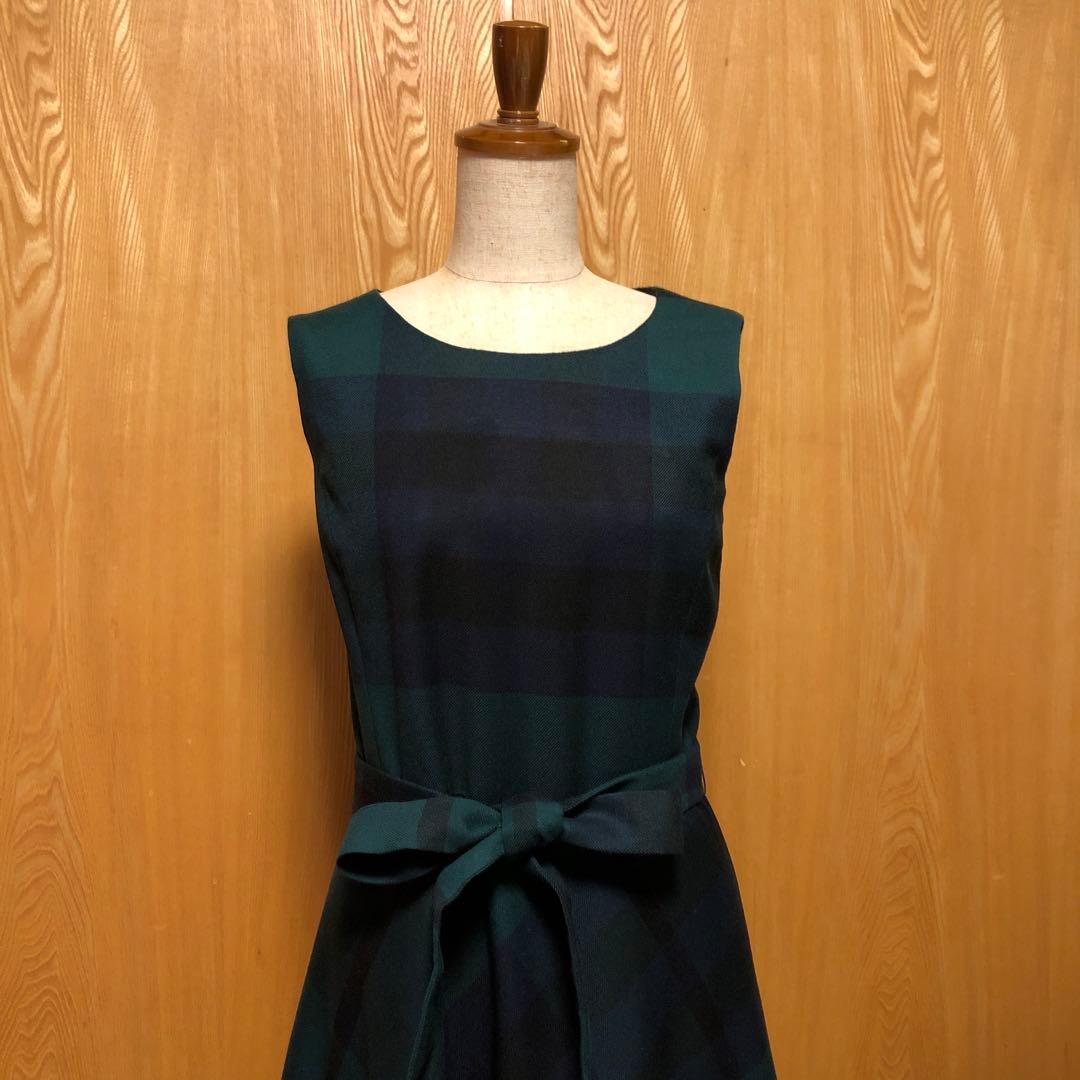 Yorkland ヨークランド　タータンチェックワンピース　美品