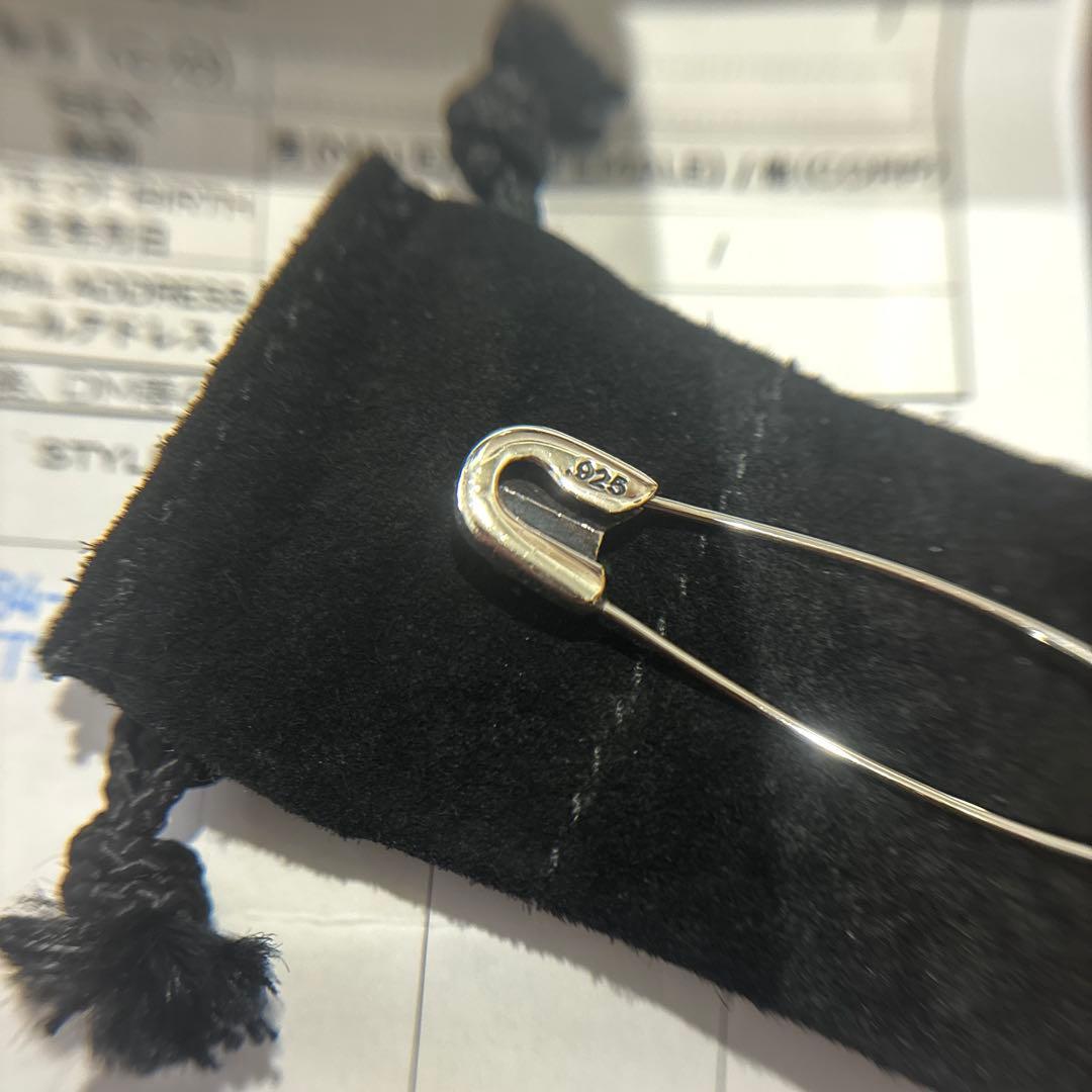 CHROME HEARTS クロムハーツ SAFETY PIN ダイヤ ラージ