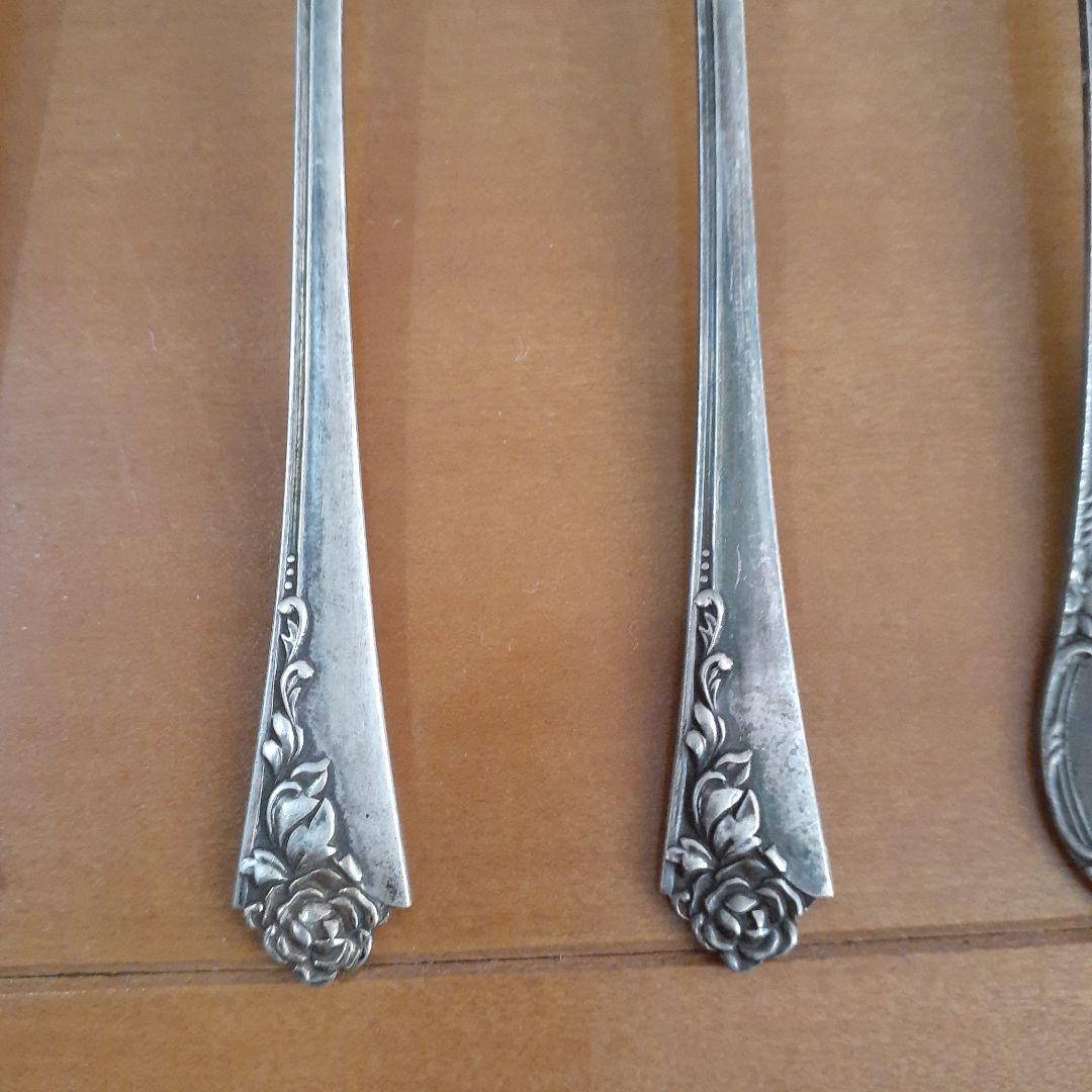 銀製品 スプーン5本バターナイフ1本　まとめ売り silver シルバー