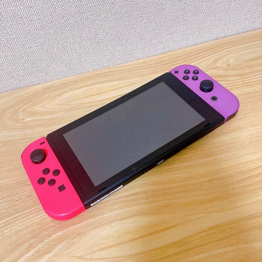 【未使用に近い】Switch 本体 ネオンパープル、ネオンピンク