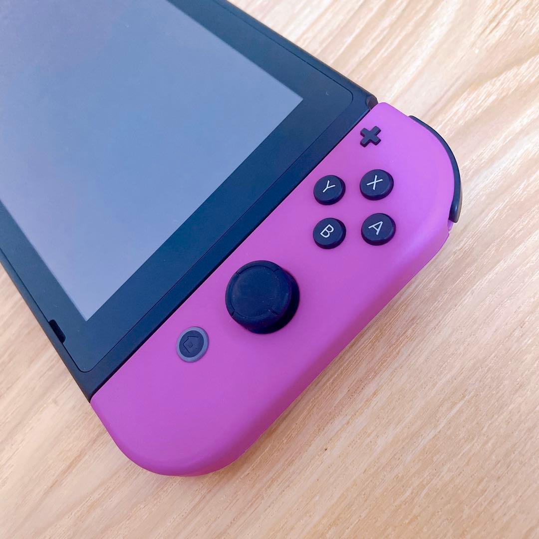 【未使用に近い】Switch 本体 ネオンパープル、ネオンピンク