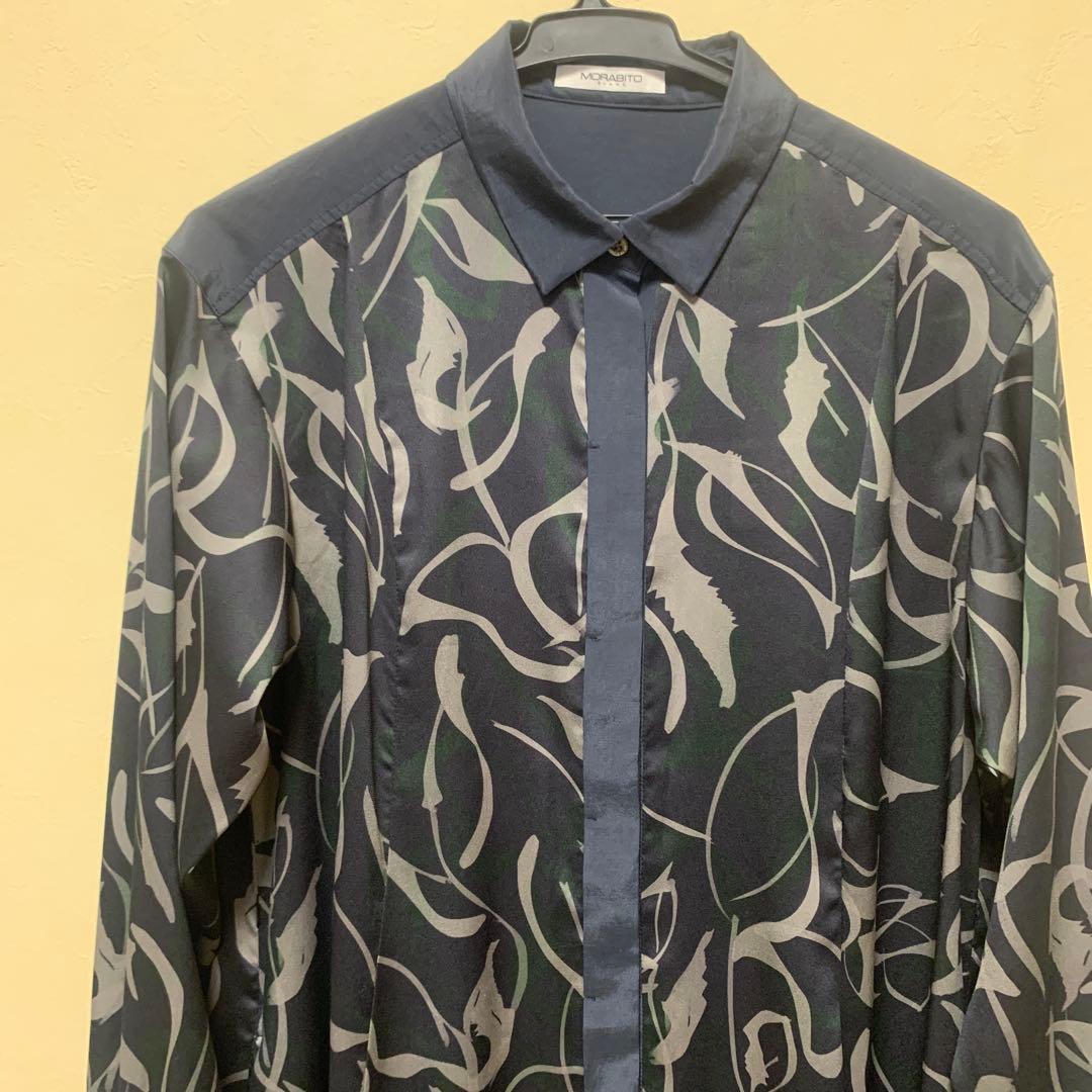 新品未使用　MORABITO モラビト　BLANC 　シャツワンピース