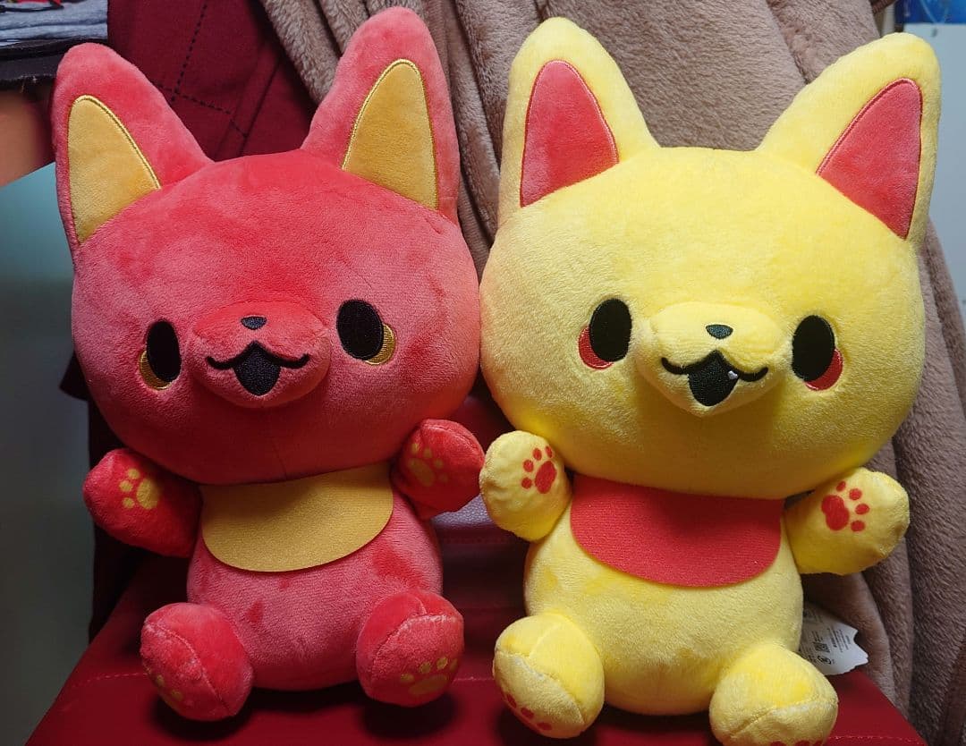 かみさまきつねとサラリーマン BIGぬいぐるみ ベニ キン セット
