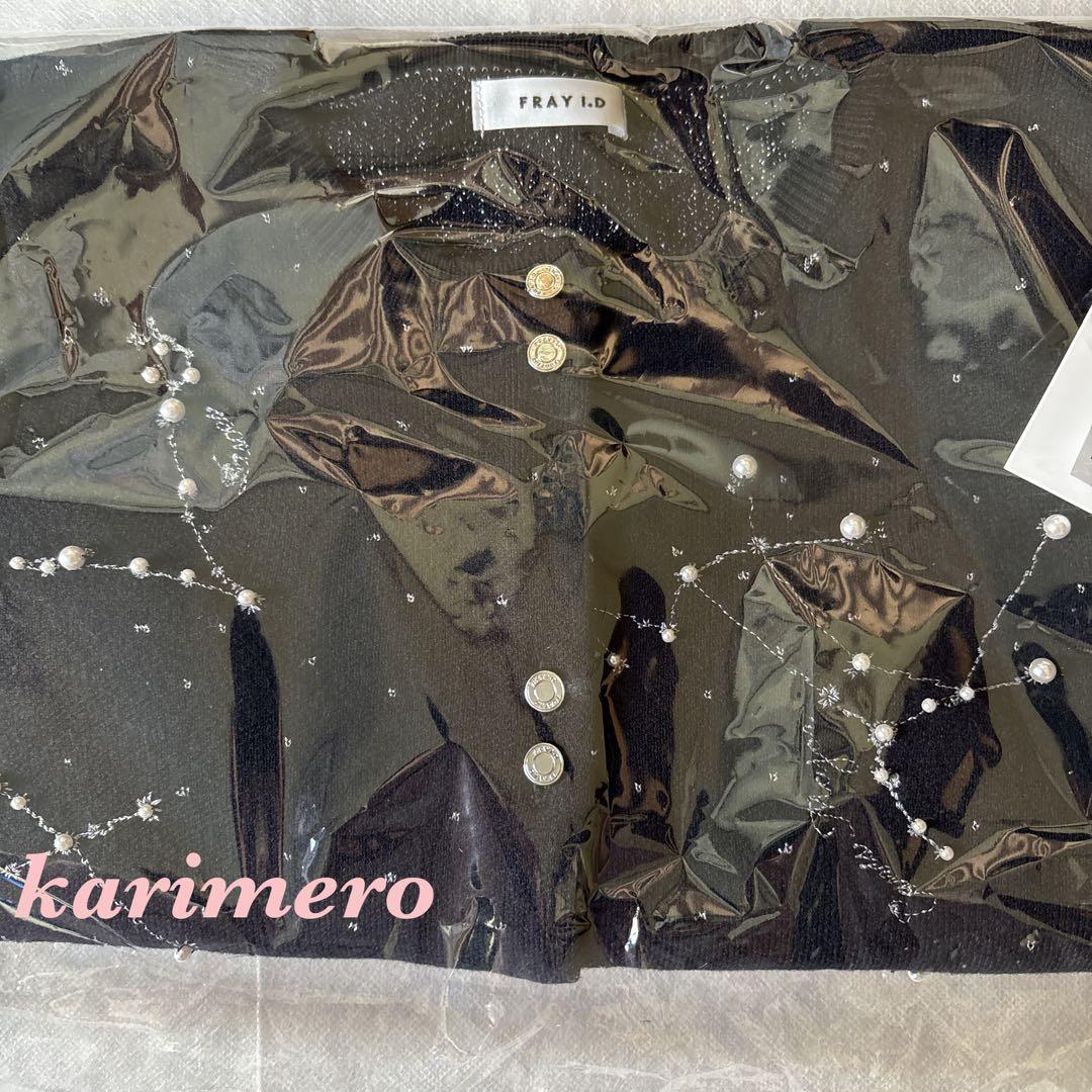 完売♥️新作新品✨FRAY I.Dエトワールエンブロイダリーカーディガン✨NVY