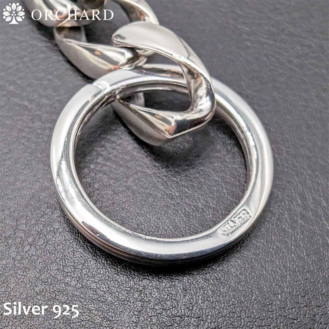 匿名配送/シルバー925/クロス/喜平チェーン/キーリング/キーホルダー