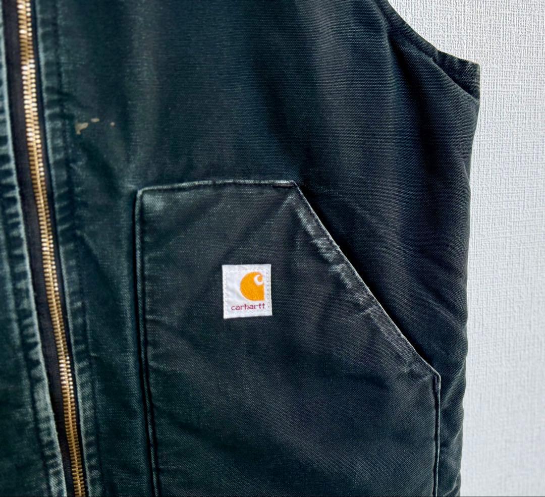 超超スペシャル TALL ヴィンテージ カーハート ダック ベスト L ブラック