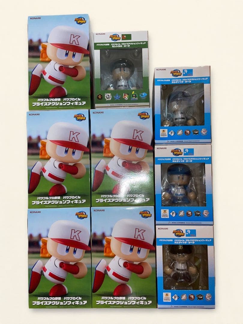 パワプロくん　フィギュア　全9体セット　阪神・千葉ロッテ・日ハム・オリックス