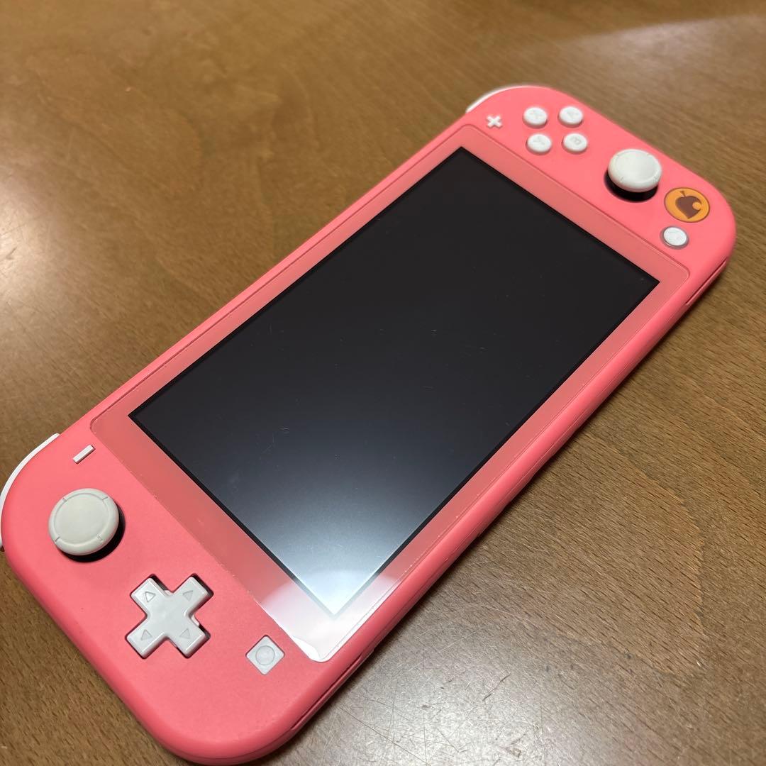 Nintendo Switch Lite ピンク　ジャンク　あつ森デザイン