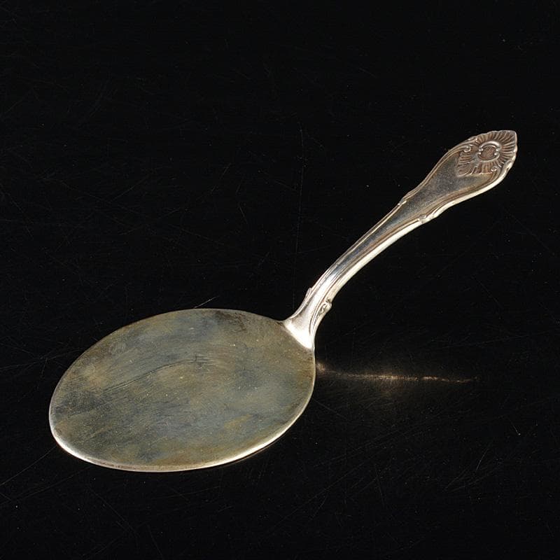 茶道具　STERLING　SILVER刻印　風炉灰匙　時代箱　M　R7313