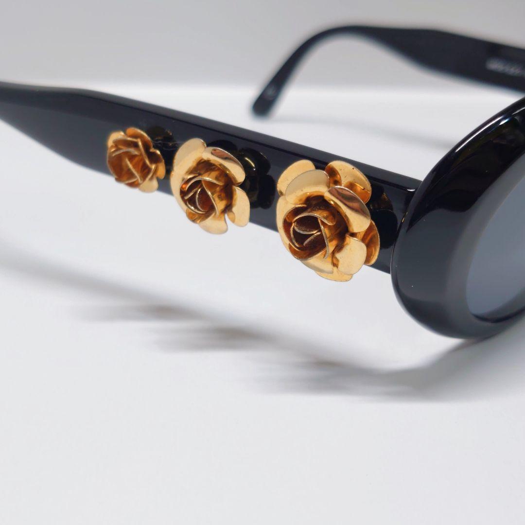 ✨美品✨GIANNI VERSACE 花 ゴールド ブラック MOD.527/G