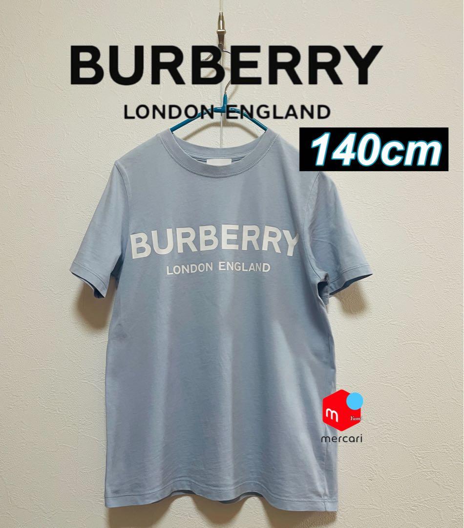 チョビ様 現行白タグ　BURBERRY Tシャツ 140cm ライトブルー