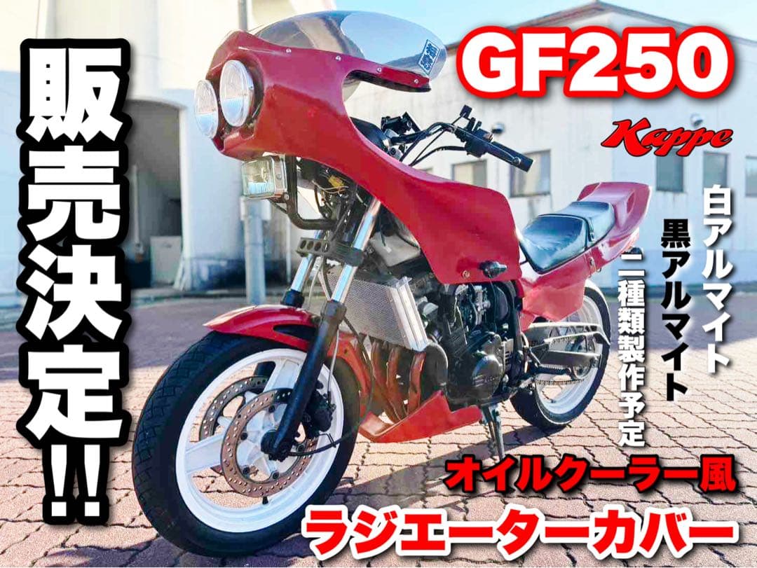 ラジエーターカバー　GF250　送料無料　かっぺオリジナル　空冷オイルクーラー風