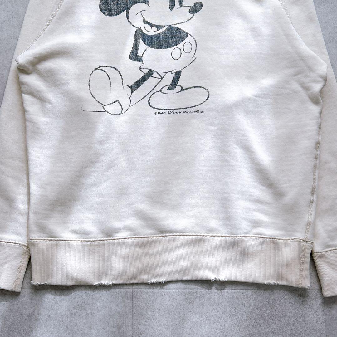 美品✨RonHerman ロンハーマン ミッキー ダメージ加工 スウェット L