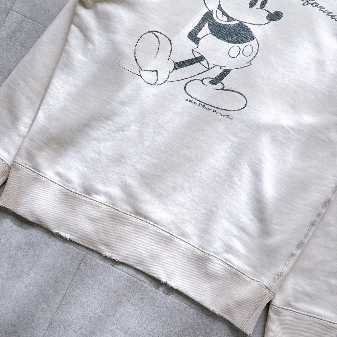 美品✨RonHerman ロンハーマン ミッキー ダメージ加工 スウェット L