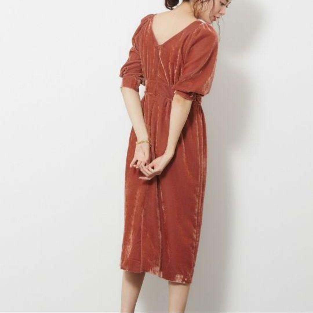 Rouge vif la cle　ベルベットカシュクール　ワンピース 38