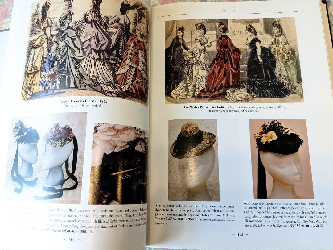 洋書「Hats & Bonnets」1770〜1970 帽子　ファッション