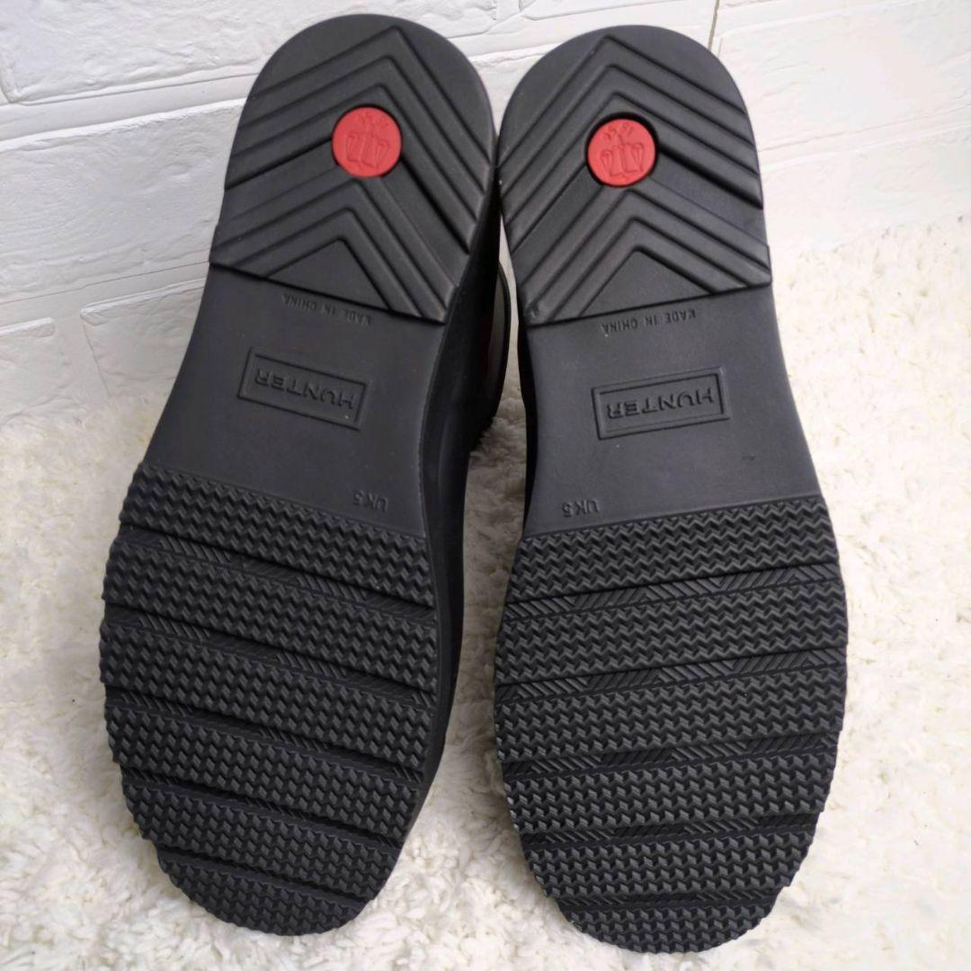 ハンター レインブーツ ショートブーツ ブラック 24㎝