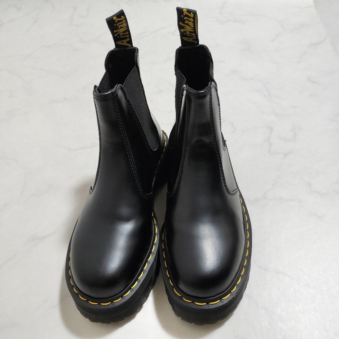Dr. Martens　サイドゴアブーツ　ブラック　クアッド 2976　厚底
