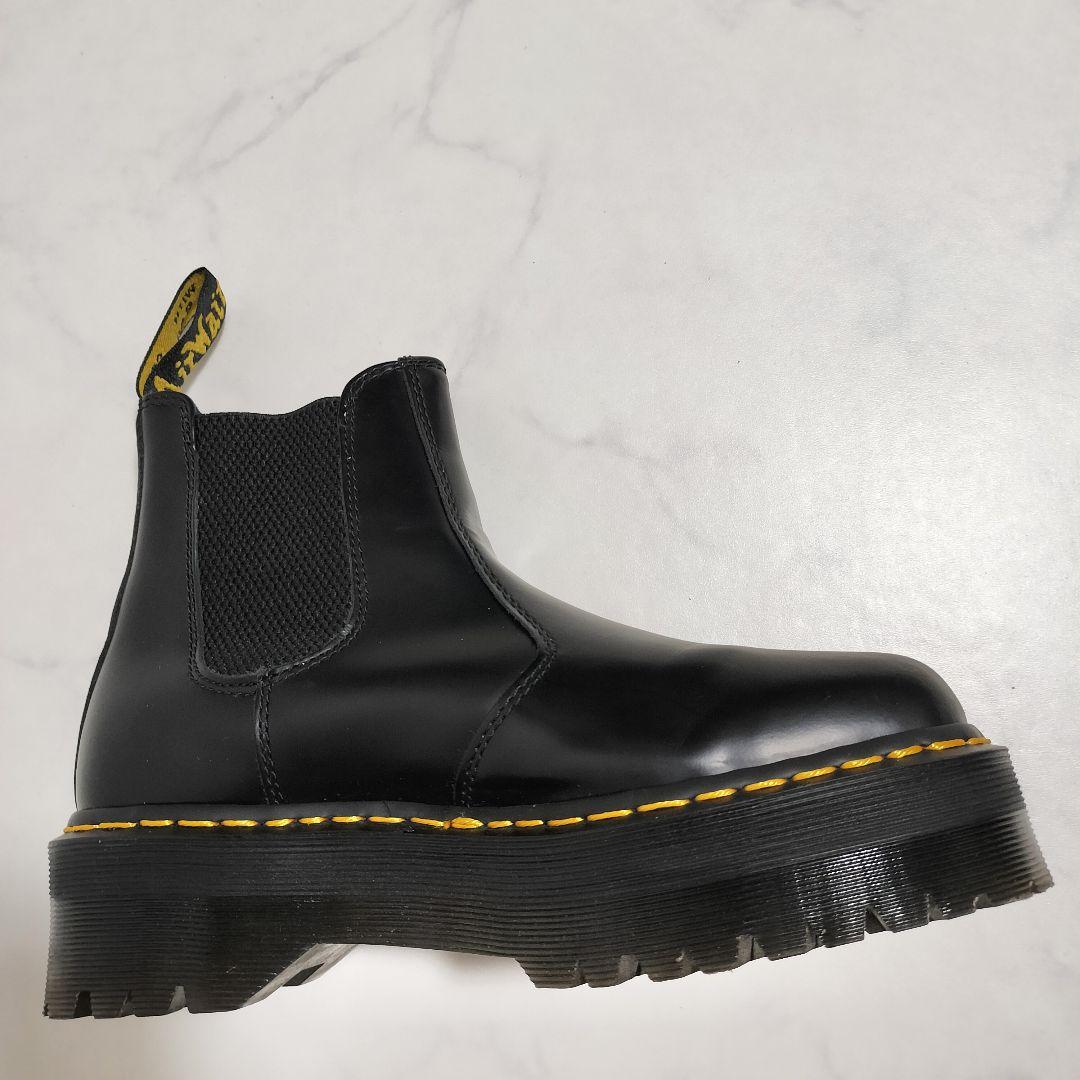 Dr. Martens　サイドゴアブーツ　ブラック　クアッド 2976　厚底