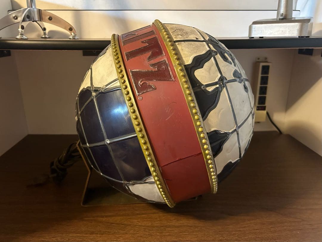 シュリッツ 電飾 回転 看板SCHLITZ 地球儀 ライト ランプ ライトサイン