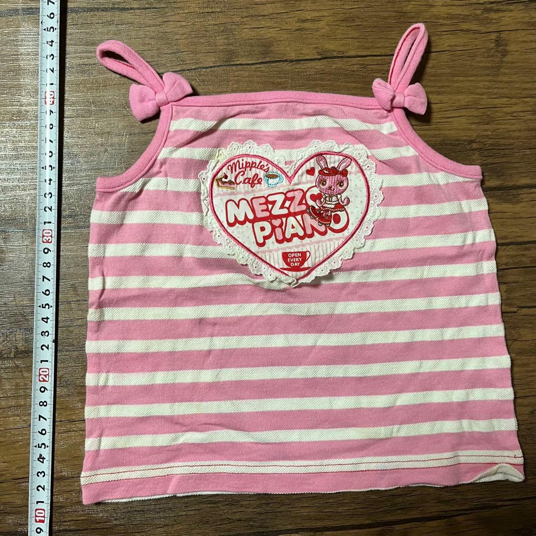 メゾピアノ　キャミ5点セット　120（110）　みっぷる、苺、みみちゃん