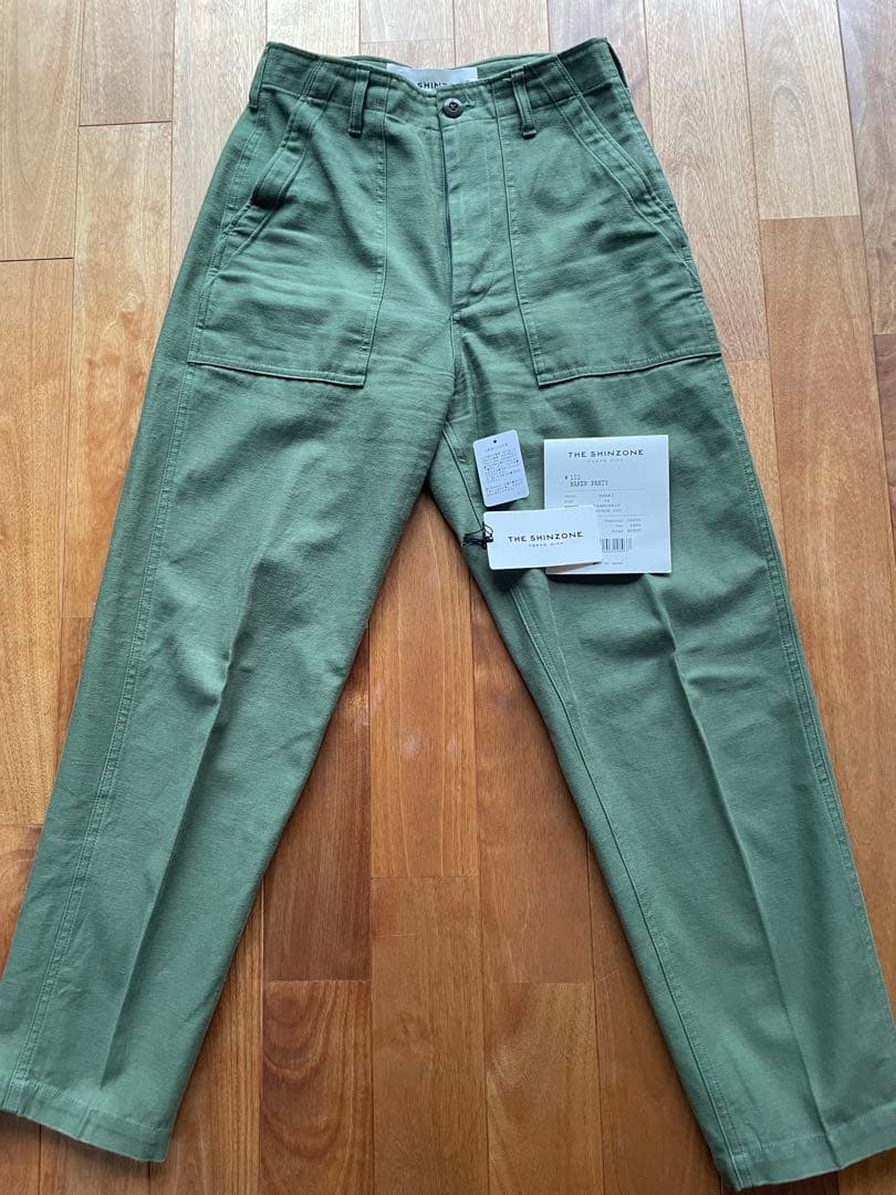 THE SHINZONE シンゾーン　ベイカーパンツ　カーキ　34
