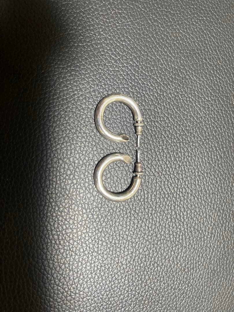 フープピアス　silver 925 キャリアリング風