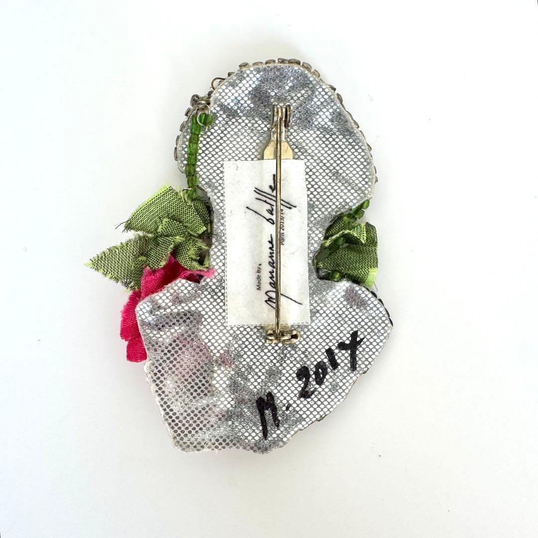 マリアンヌバトル　ブローチ　イブサンローラン