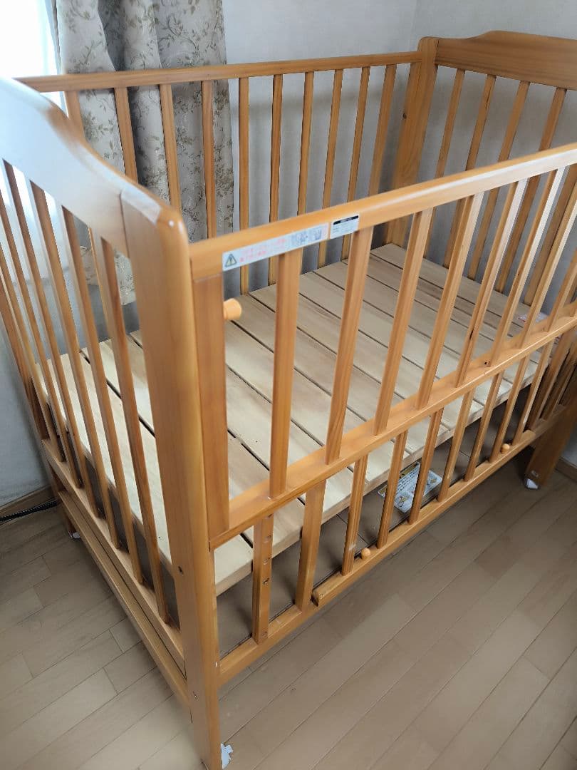 KATOJI　カトージベビーベッド　ハイタイプ　木製