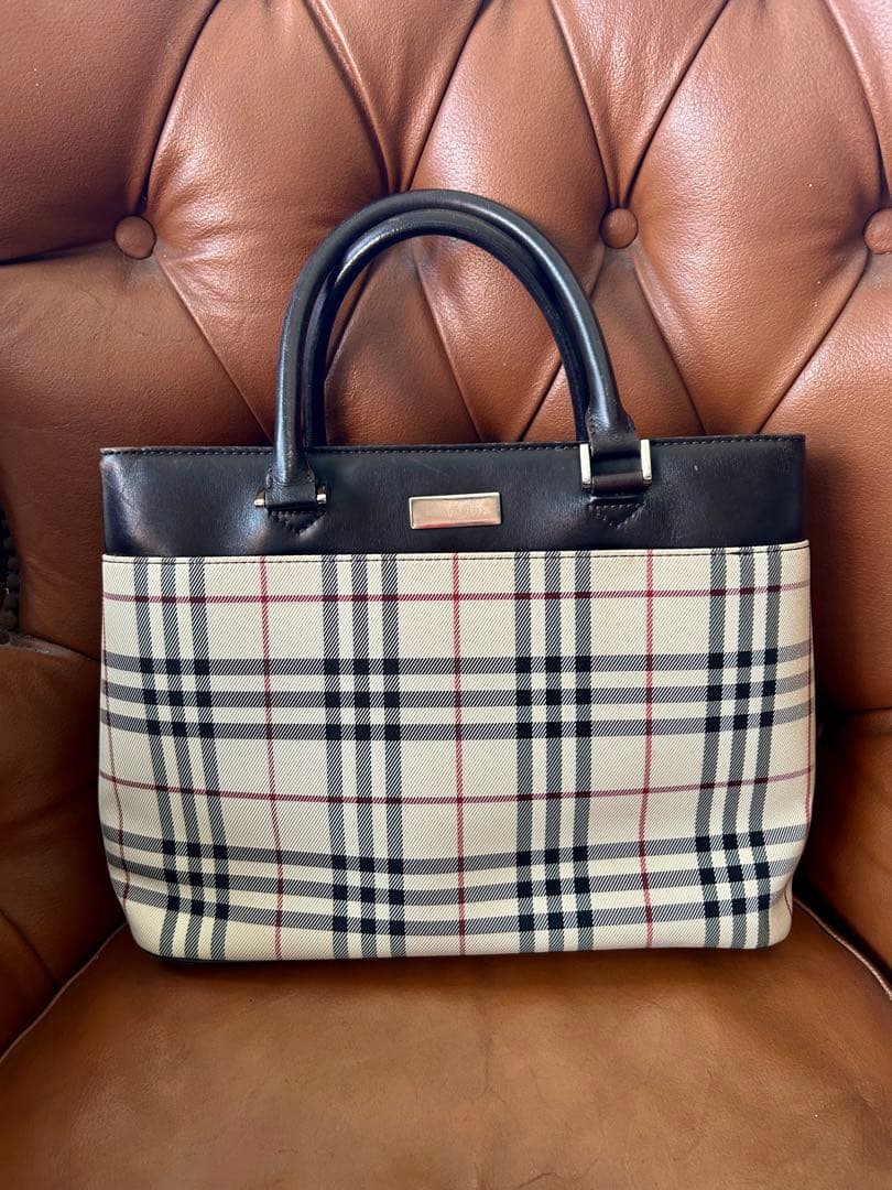 BURBERRY チェック柄 ハンドバッグ