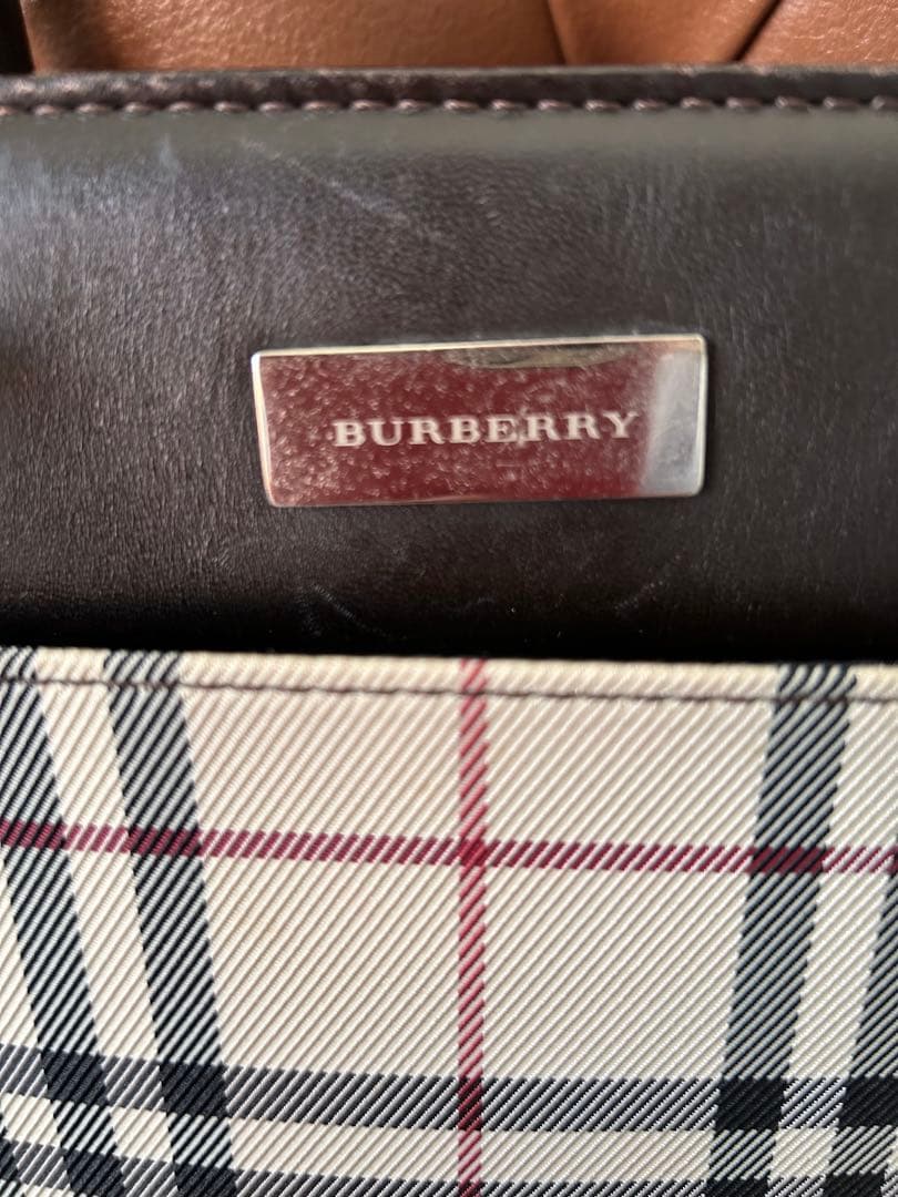 BURBERRY チェック柄 ハンドバッグ