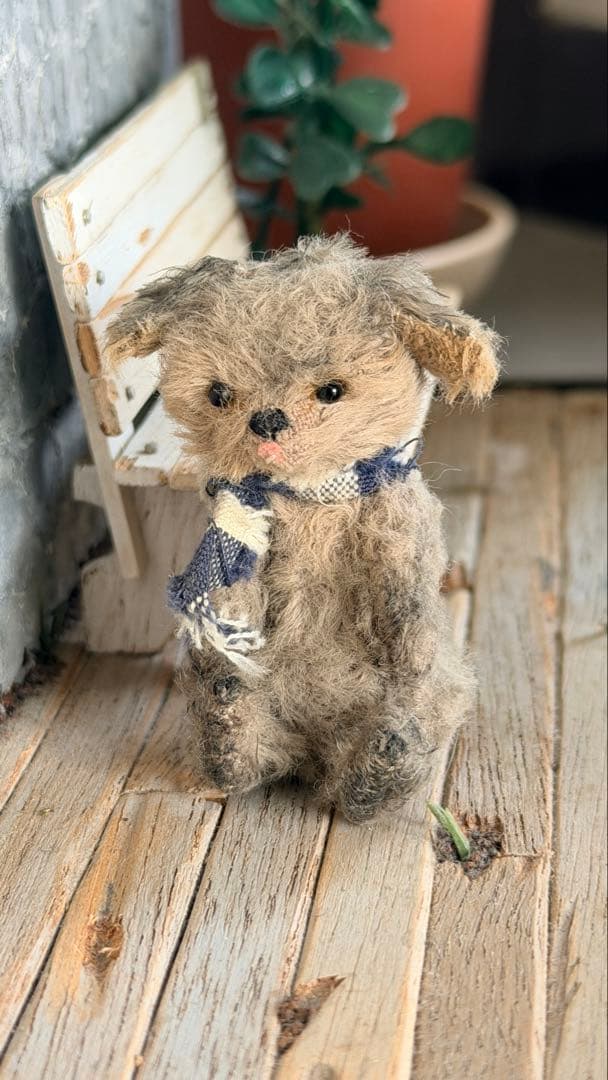 moriのえほん様　お茶目なワンコ　ミニチュア　ぬいぐるみ