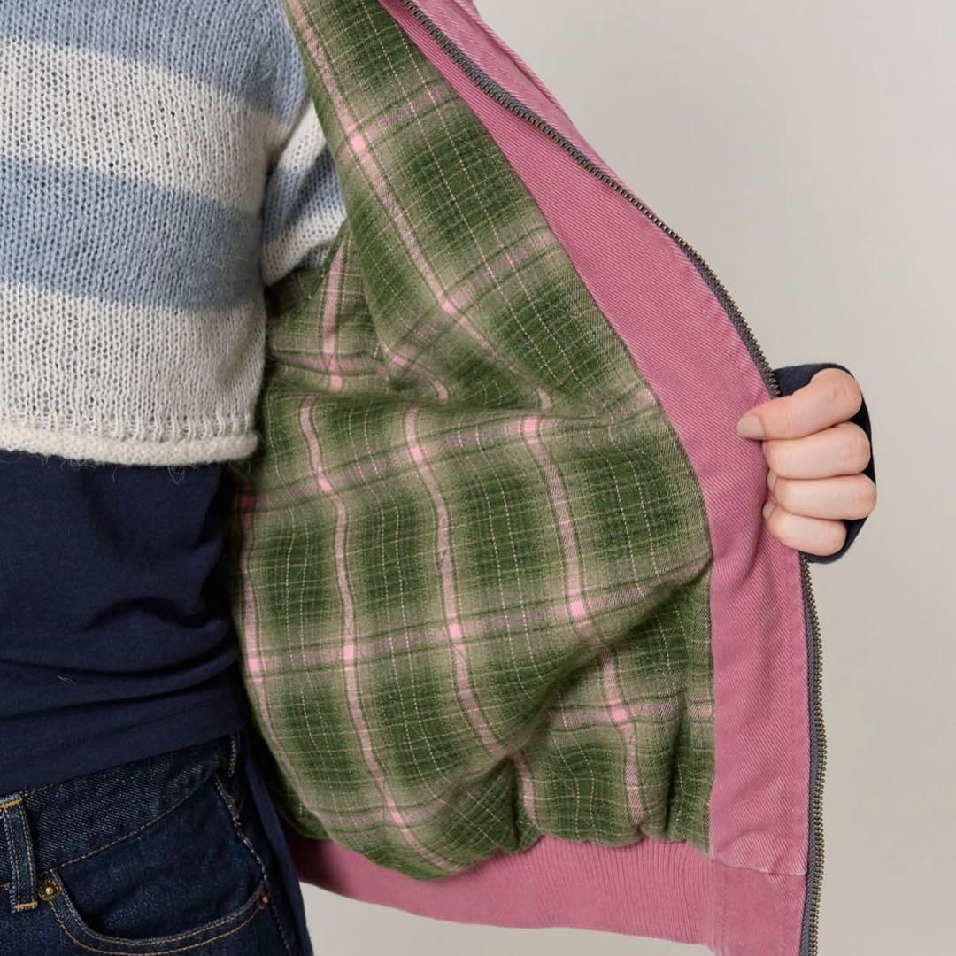 Tinajojun ジップアップフード付き ボンバージャケット