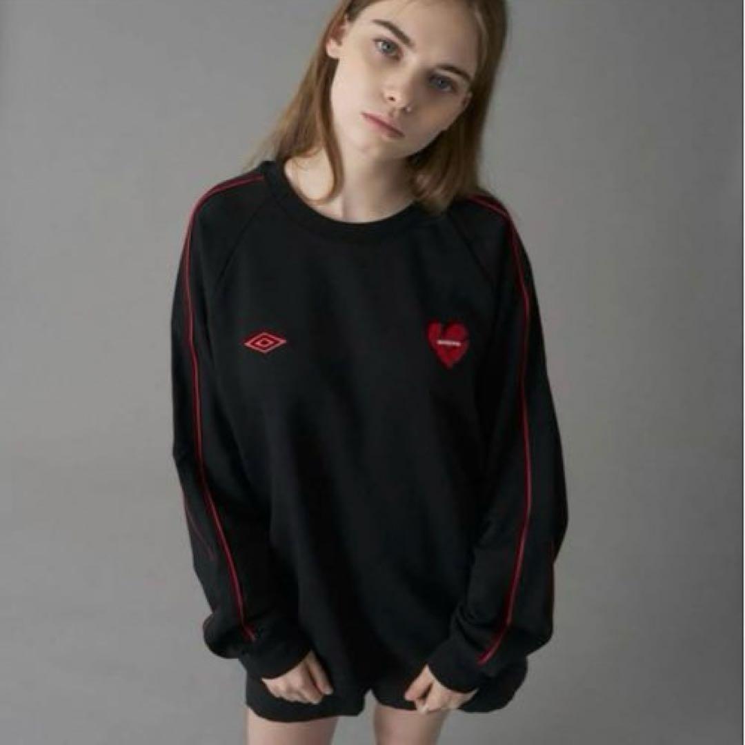 UMBRO ONCILYコラボ パイピングドローコードスウェット ブラック M