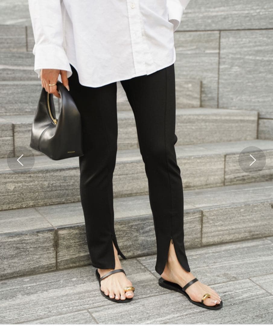 【新品未使用】ドゥーズィエムクラス　Zip レギンスパンツ 36