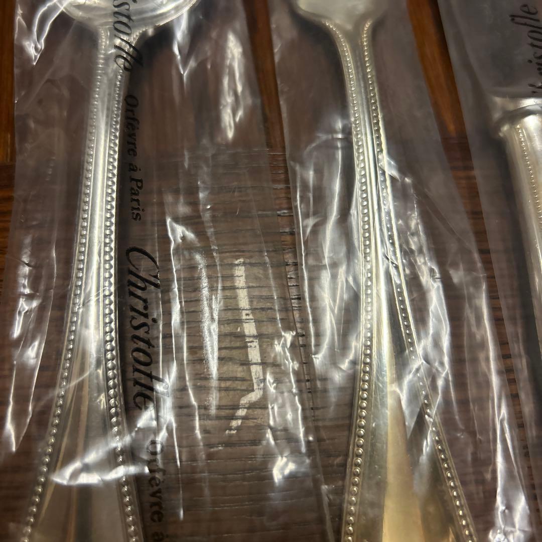 未開封クリストフル　カトラリーセット（フォーク・スプーン・ナイフ）