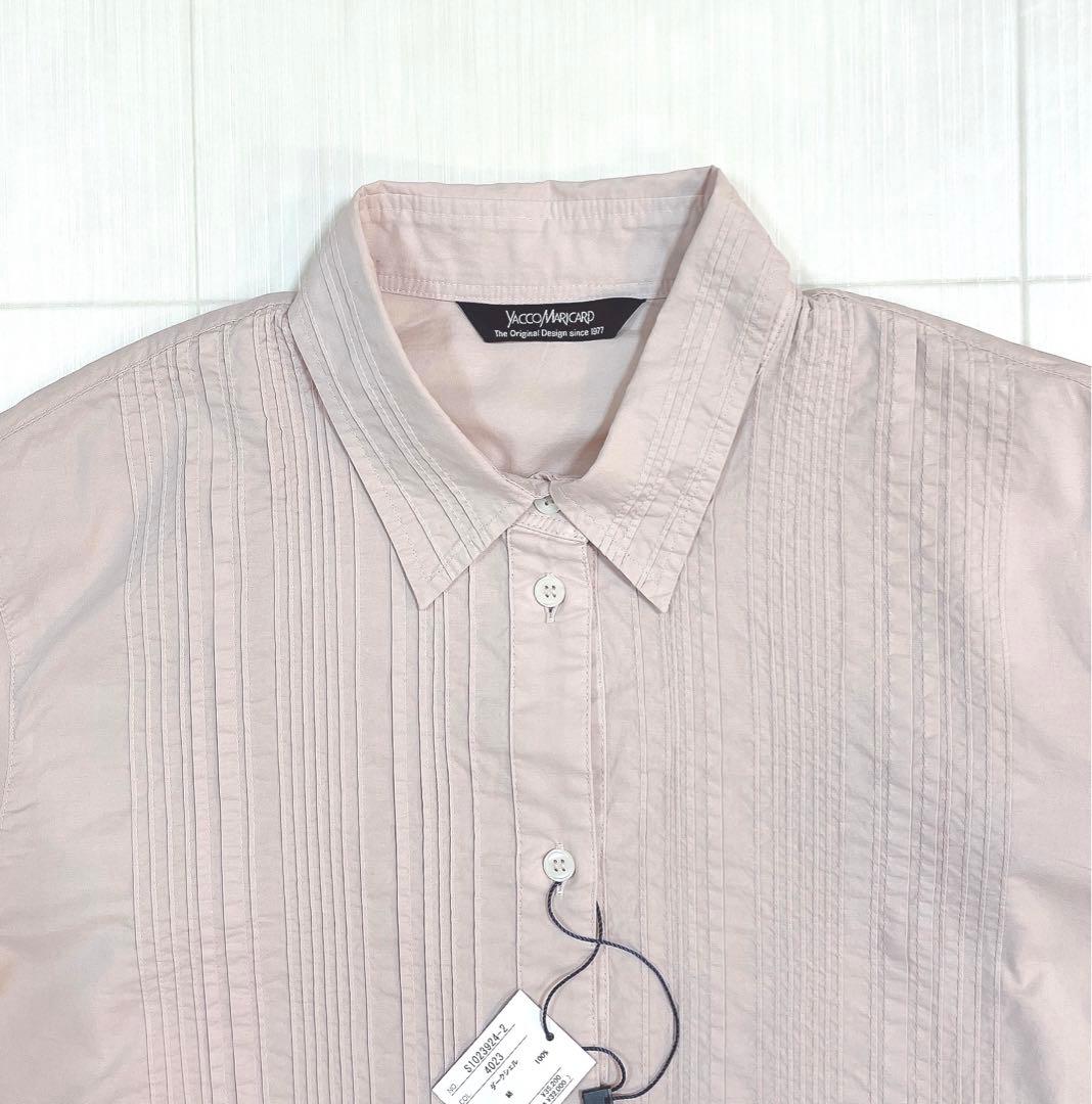 未使用タグ付き✨ヤッコマリカルド ピンタック シャツ 定価3.5万円