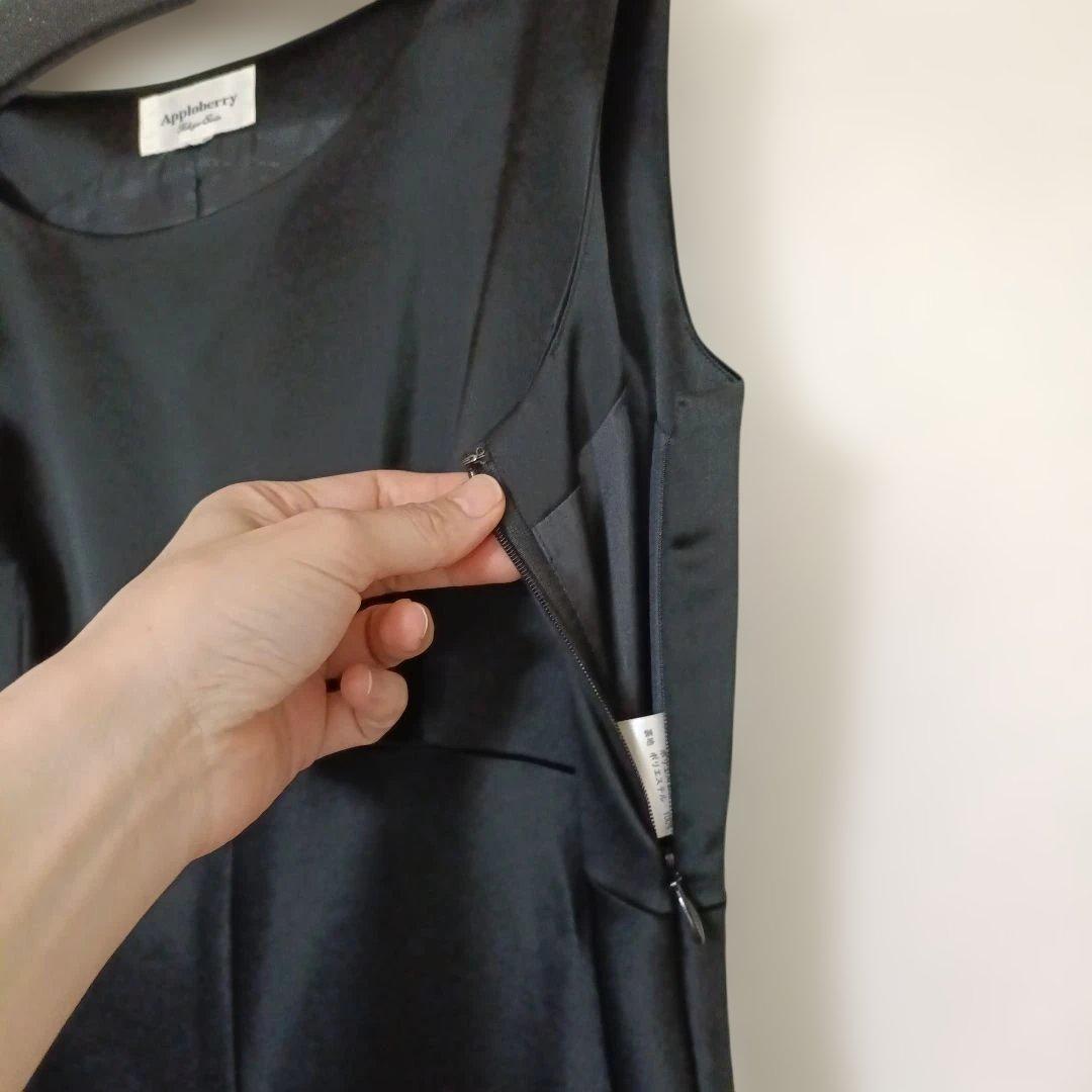 美品Apploberry ロングドレス 11号東京ソワールフォーマル黒演奏会