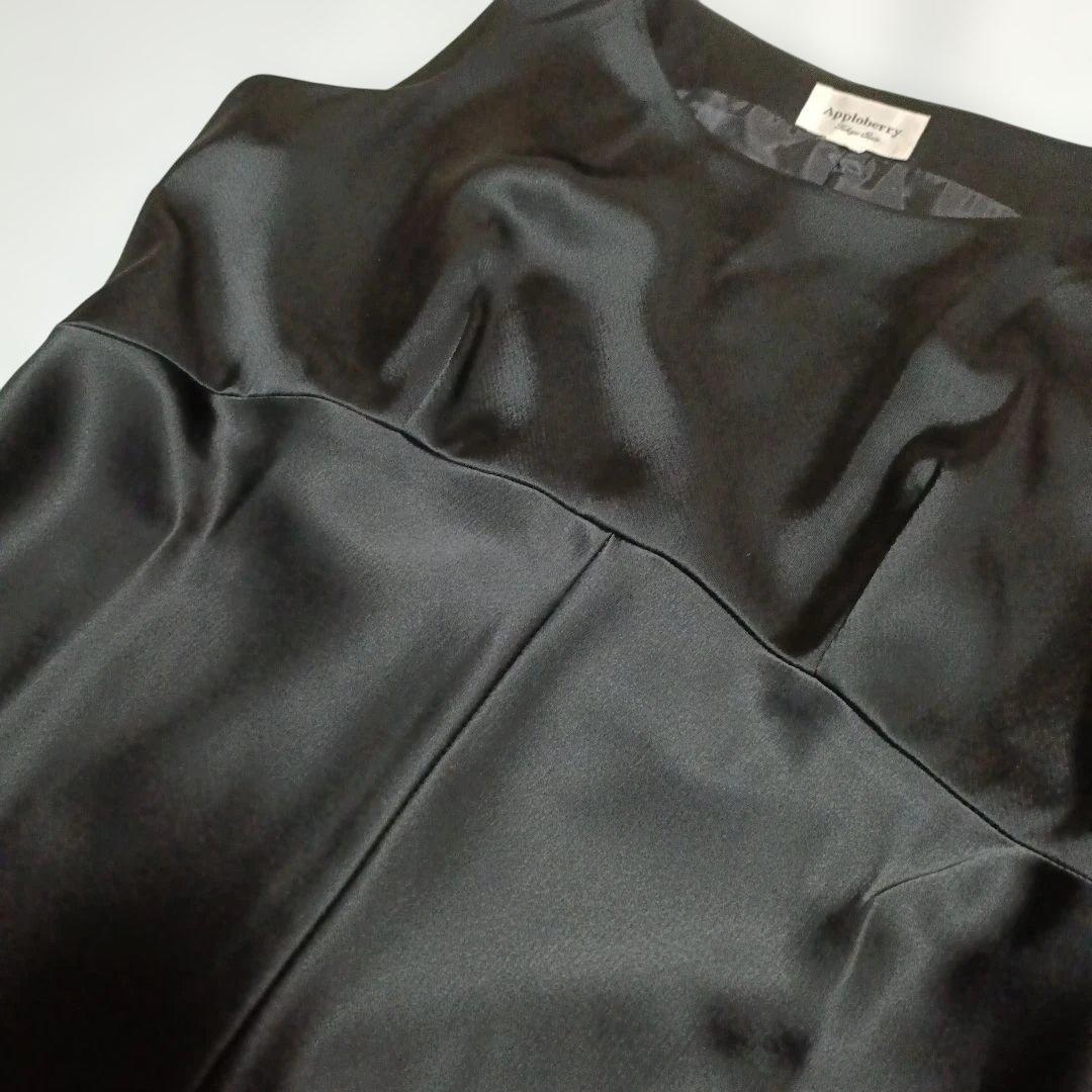 美品Apploberry ロングドレス 11号東京ソワールフォーマル黒演奏会