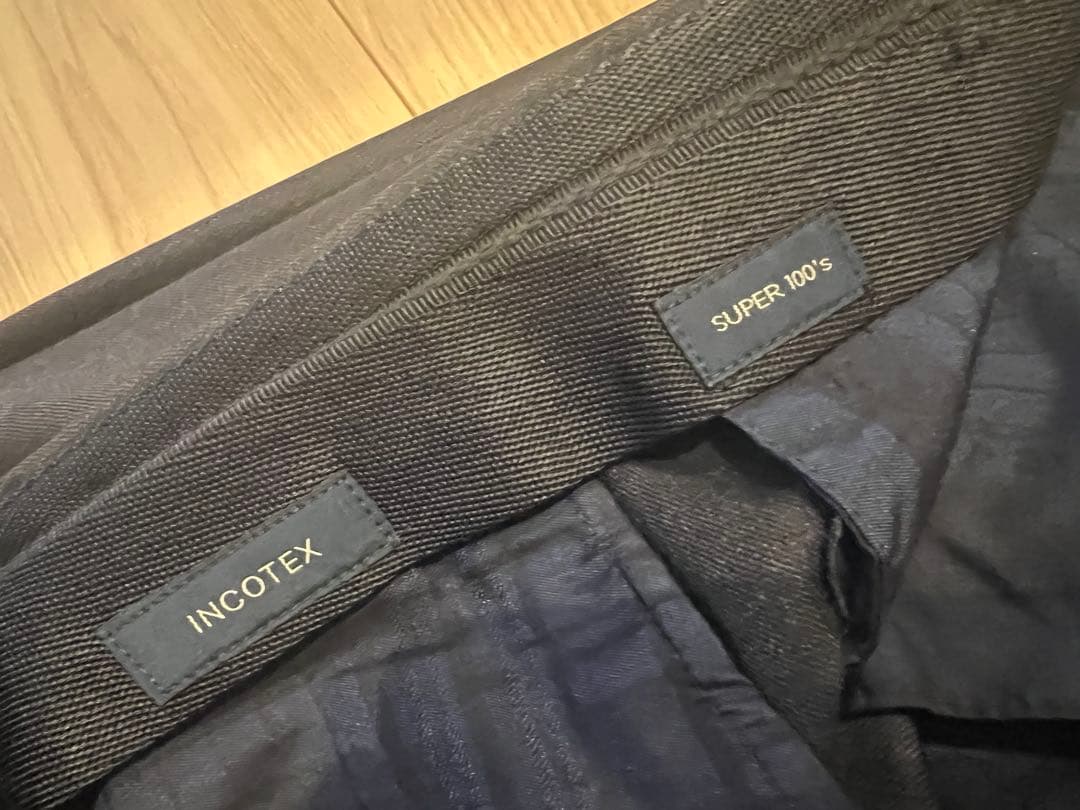 INCOTEX スラックス 2本セット ネイビー グレー