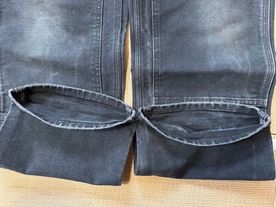 ビ*ン様 carhartt カーハート double knee USA製 ブラッ