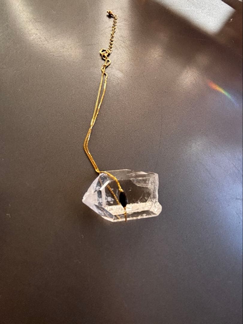 ハリックァ　オブシディアン　k18 アンクレット